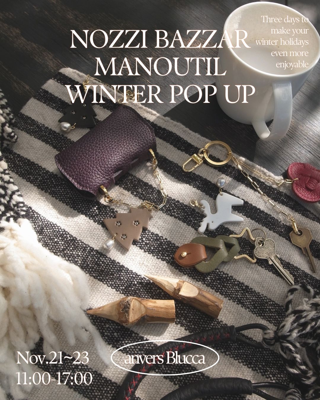 【11/21~23】年内最後のPOP UPを蔵前のブルッカさんで開催します