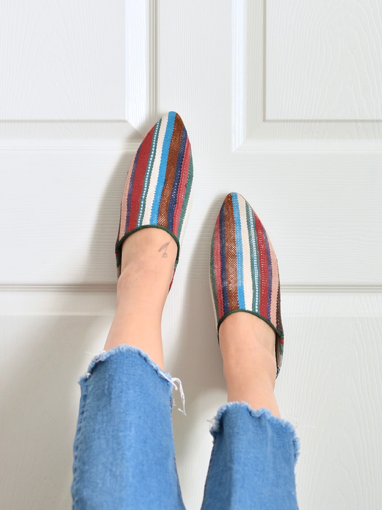 ヴィンテージHIKE 外履きバブーシュ(約24cm)