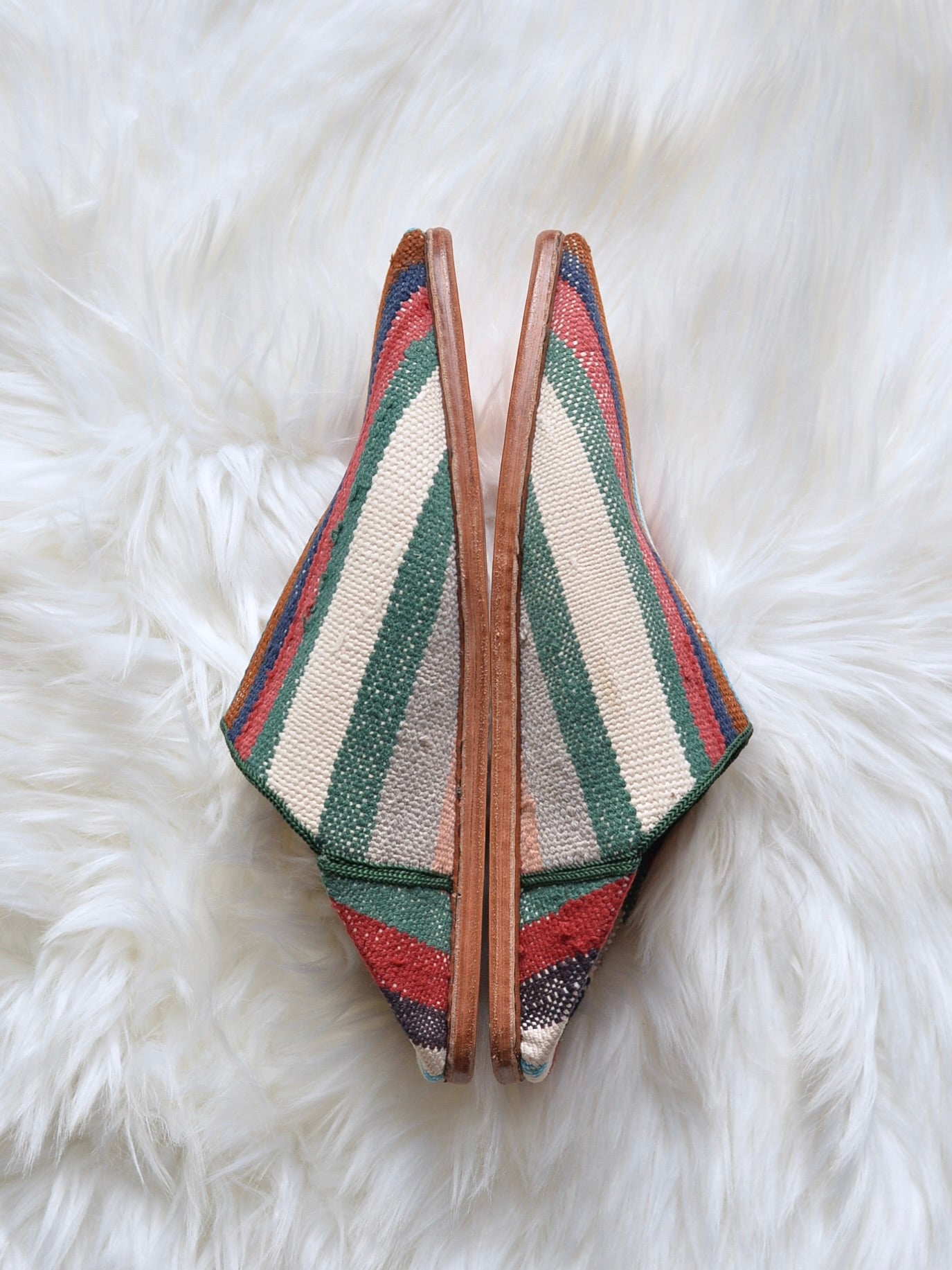 ヴィンテージHIKE 外履きバブーシュ(約24cm)