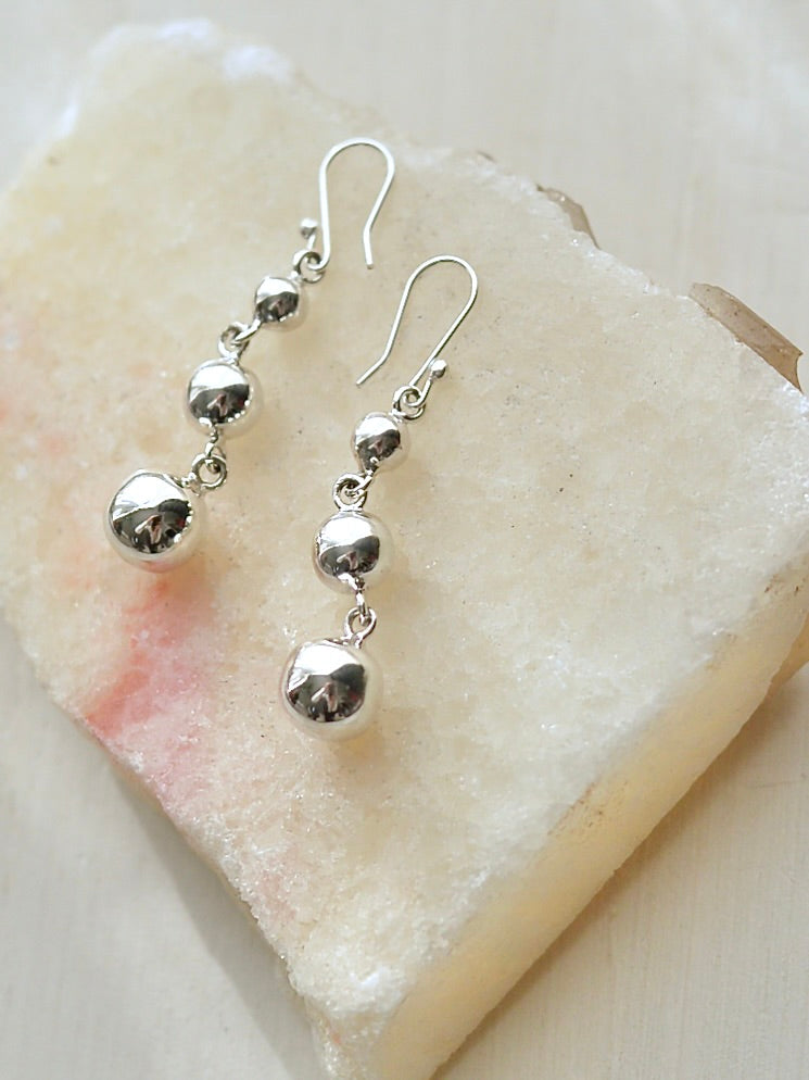 Mexican Silver925 トリプルボールピアス