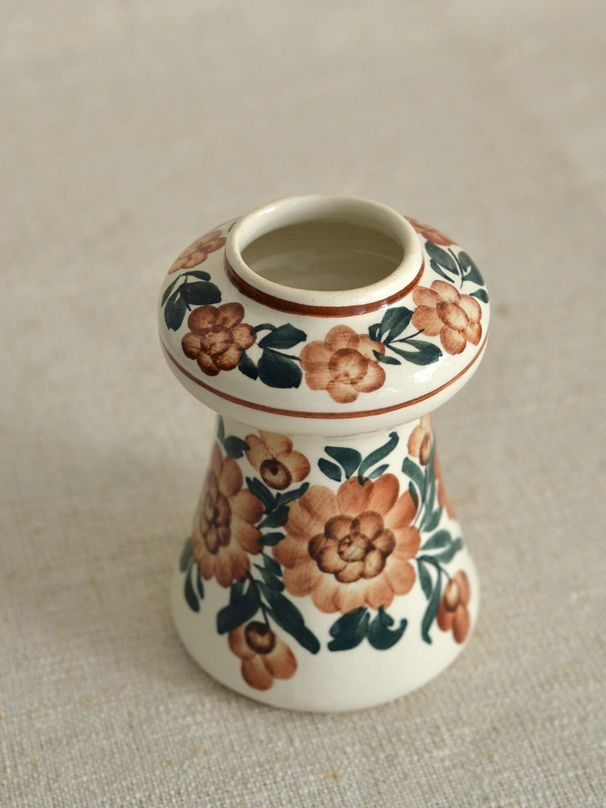 ヴィンテージ ヴウォツワヴェク陶器 フラワーベース