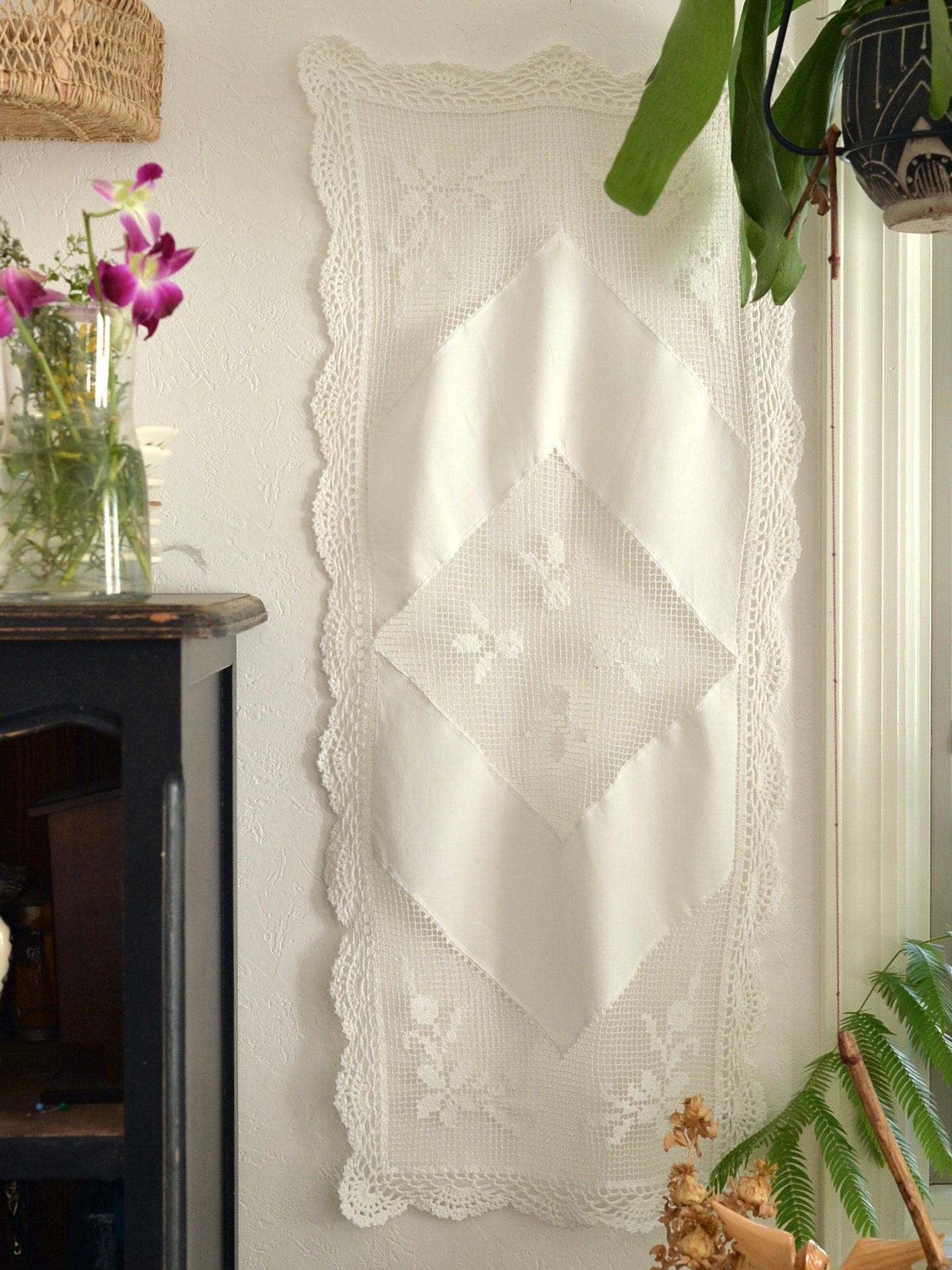 レース編みクロス テーブルセンター