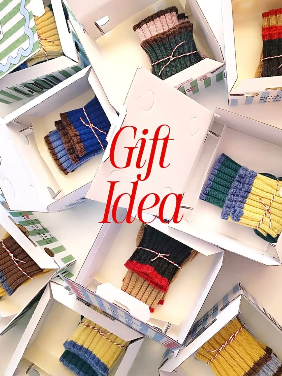 カシミヤブレンド ニット フィンガーレスグローブ ハンドウォーマー