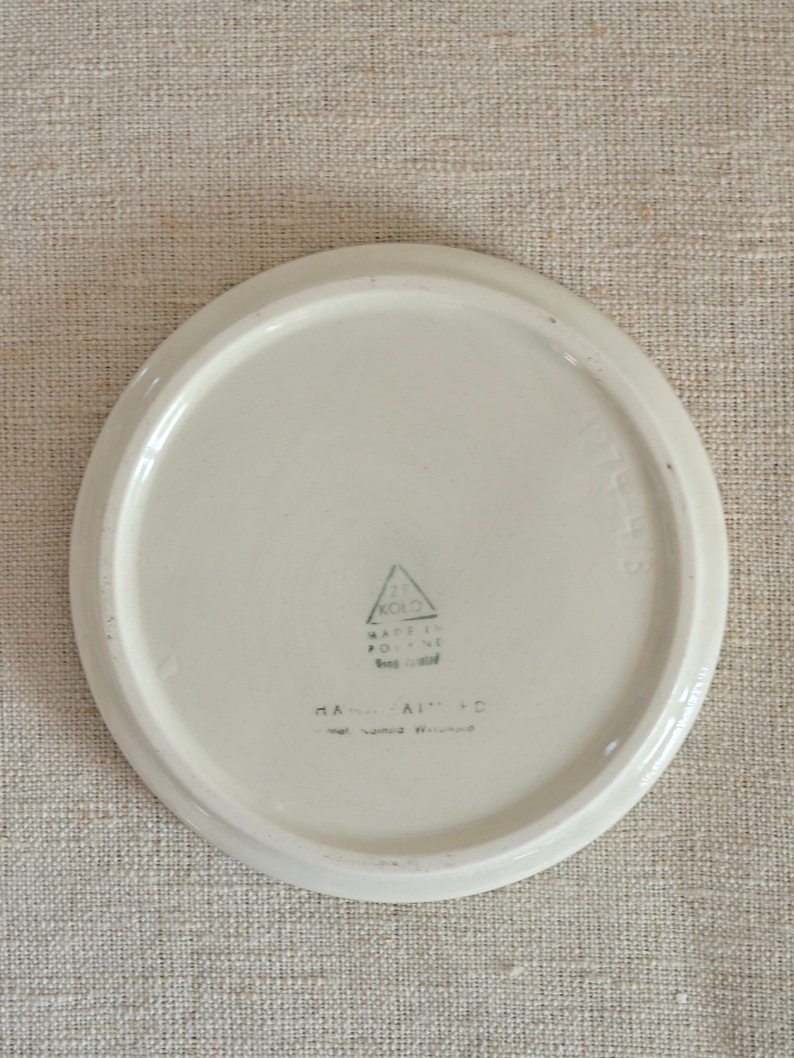 ヴィンテージ ヴウォツワヴェク陶器 プレート 小皿