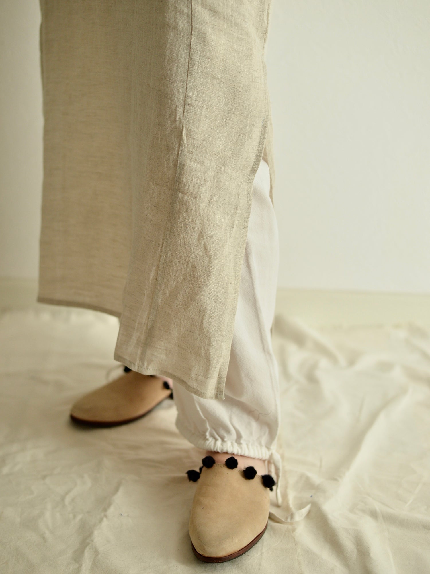 リネン リラックス ワンピース Flax Natural