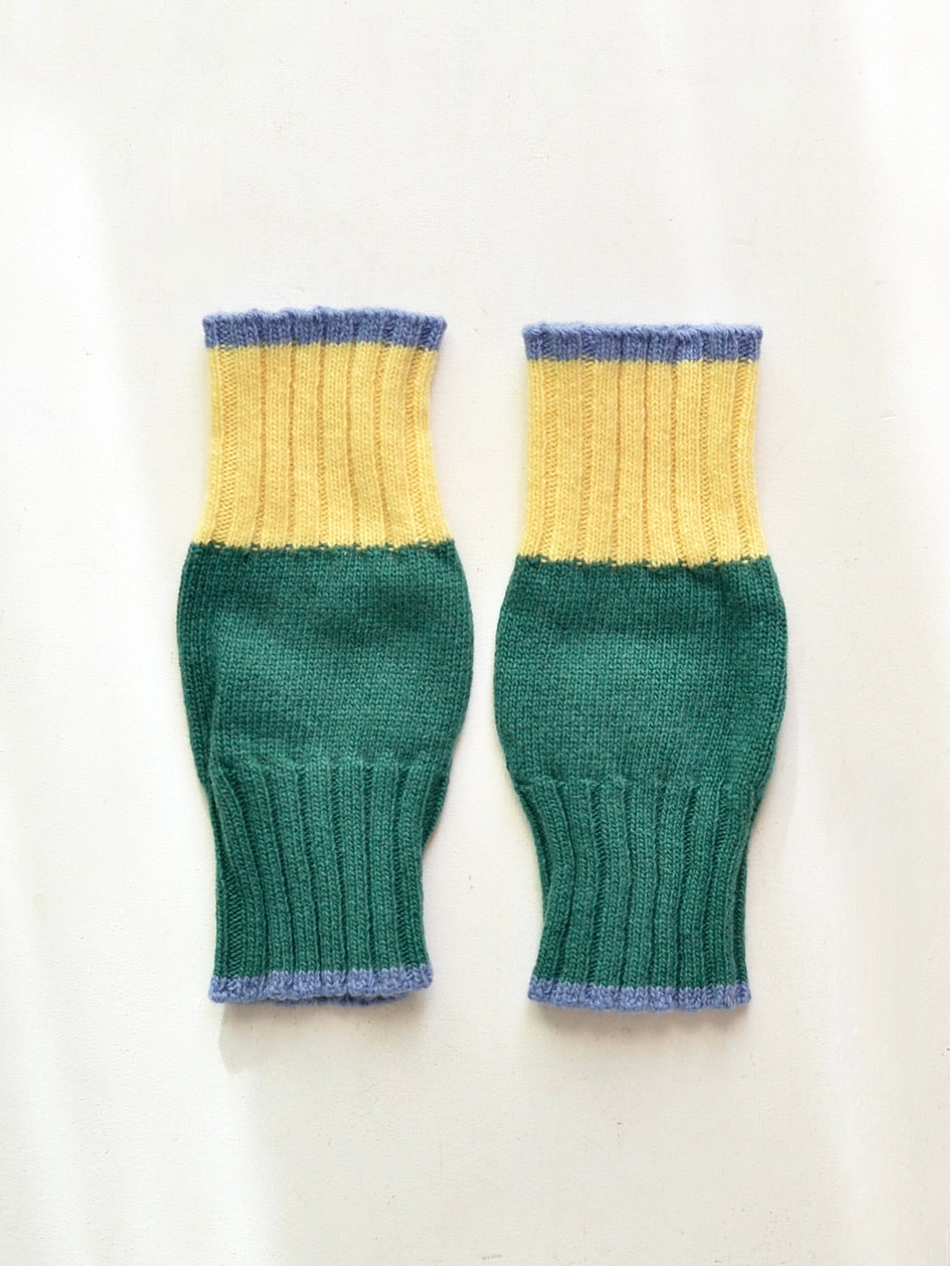 カシミヤブレンド ニット フィンガーレスグローブ ハンドウォーマー