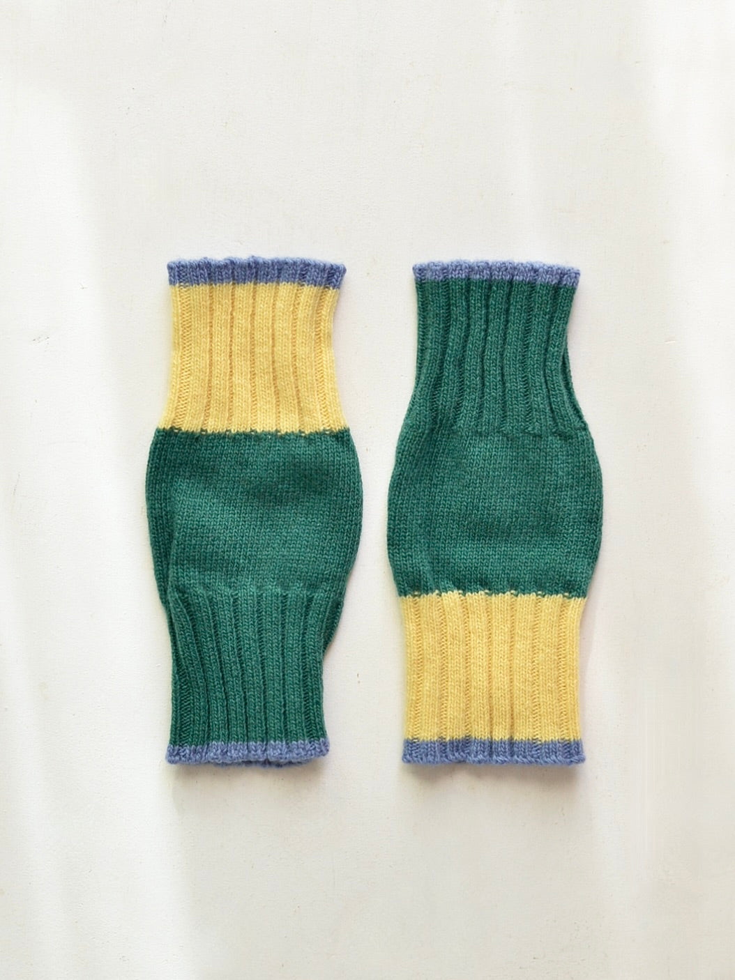 カシミヤブレンド ニット フィンガーレスグローブ ハンドウォーマー