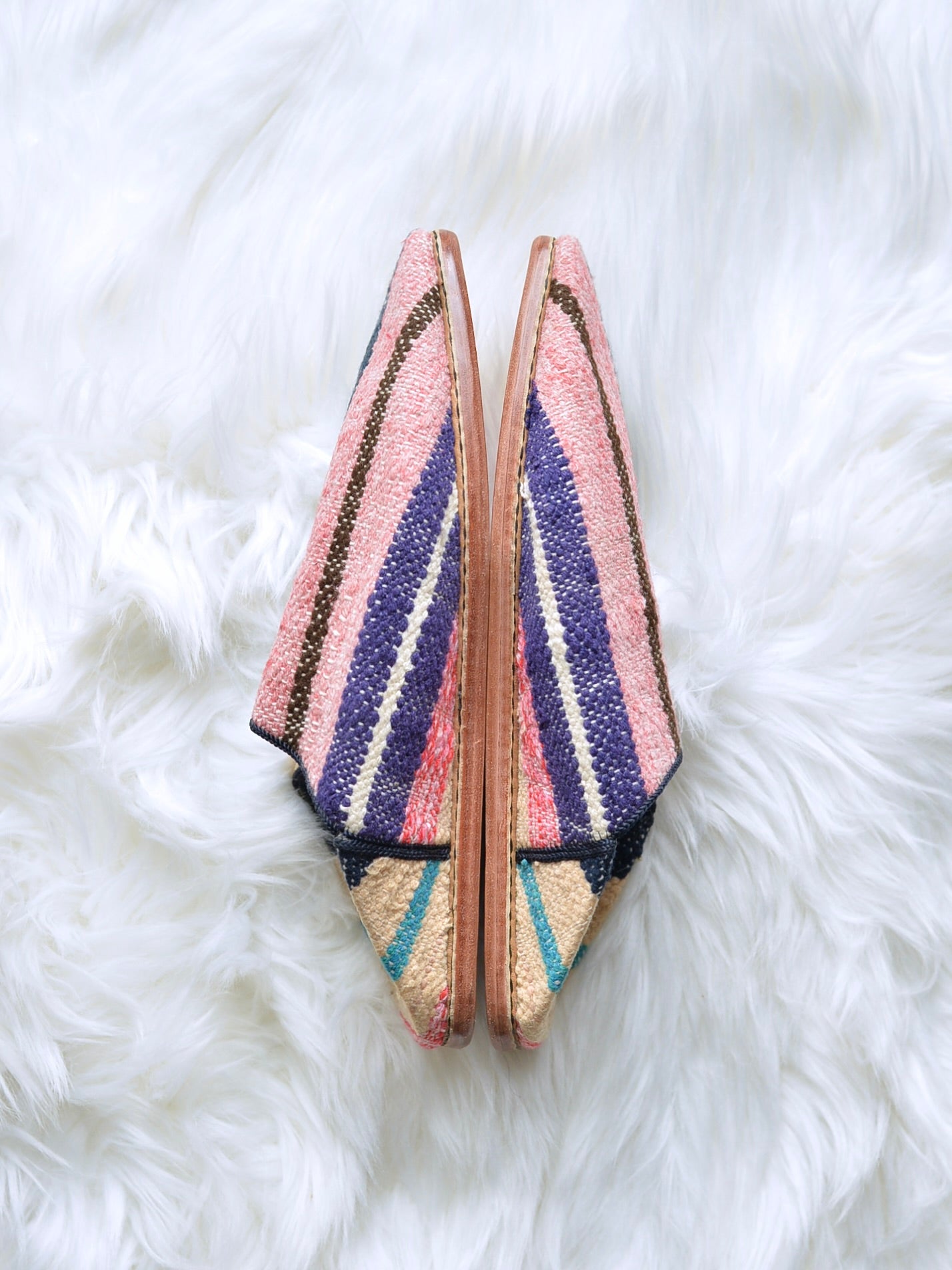 ヴィンテージHIKE 外履きバブーシュ(約23.5~24cm)