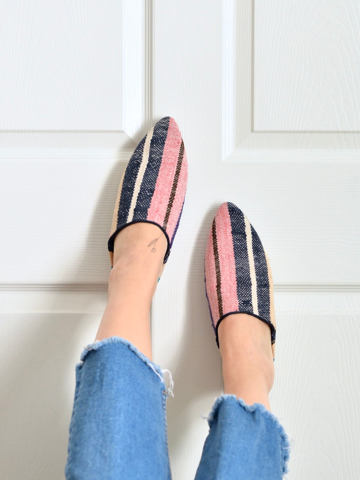 ヴィンテージHIKE 外履きバブーシュ(約23.5~24cm)