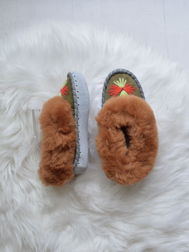 Kids シープスキン ルームシューズ (約20cm)