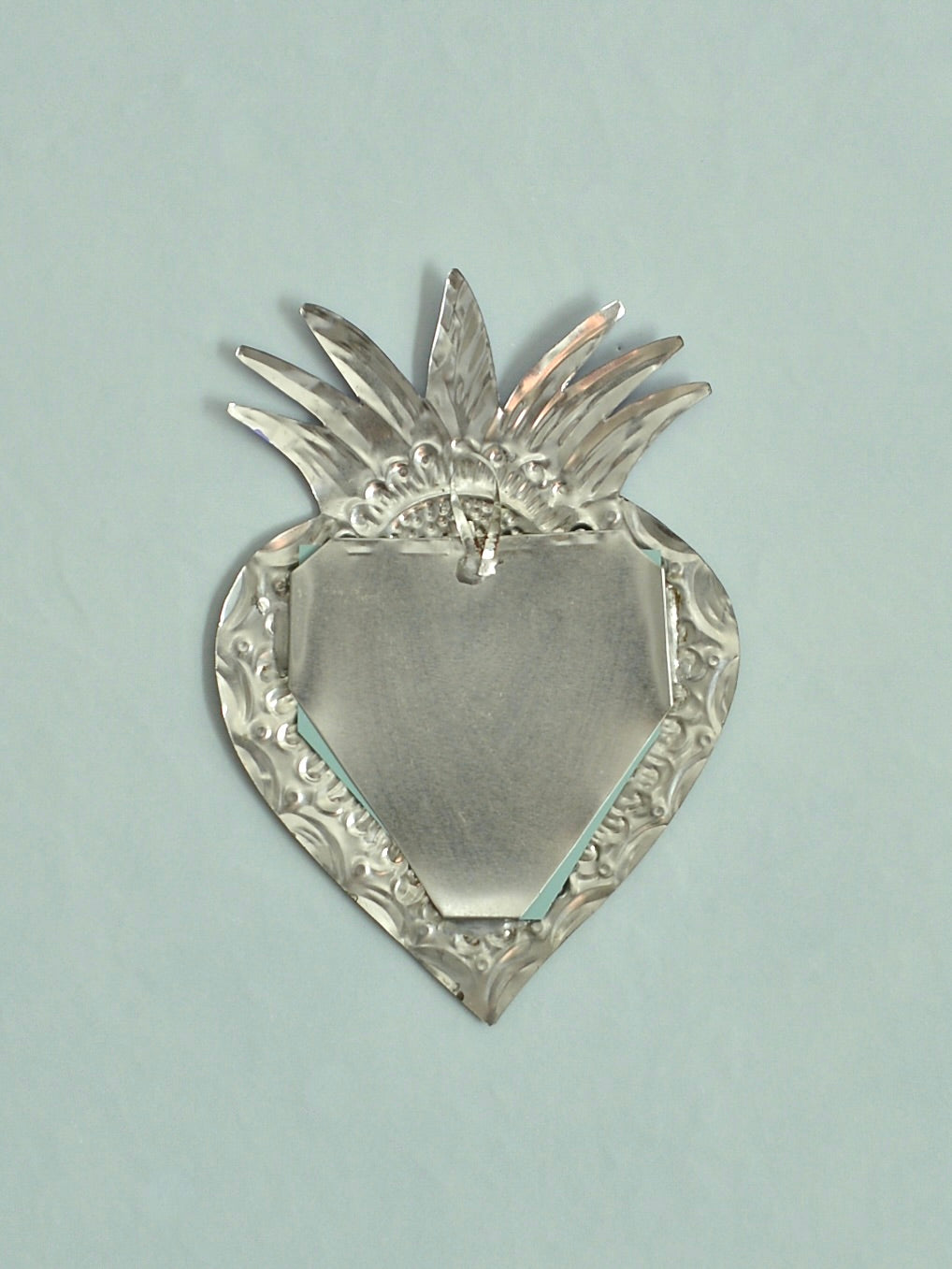 メキシコ ブリキ 壁掛けミラー オハラタ