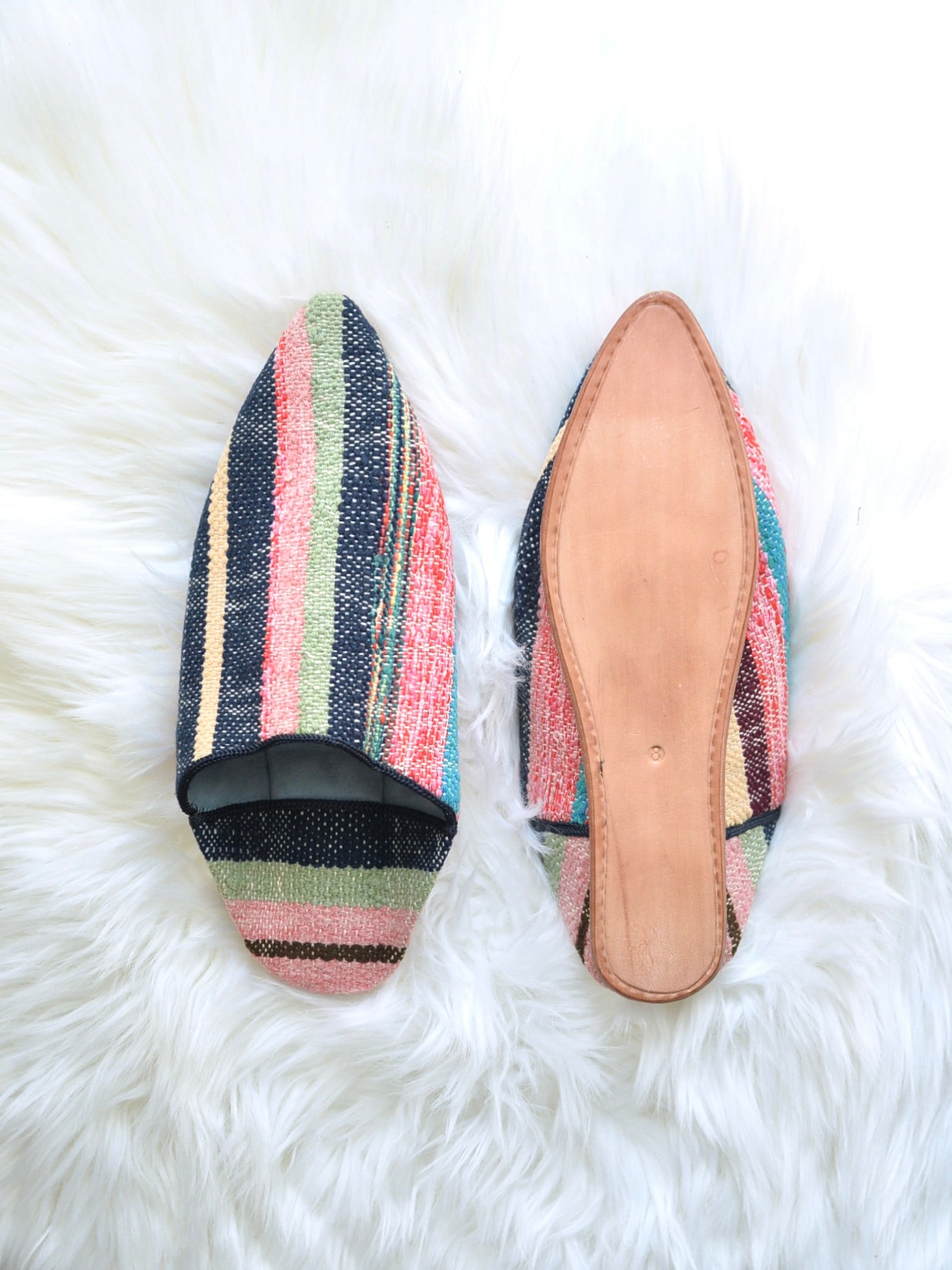 ヴィンテージHIKE 外履きバブーシュ(約23.5~24cm)