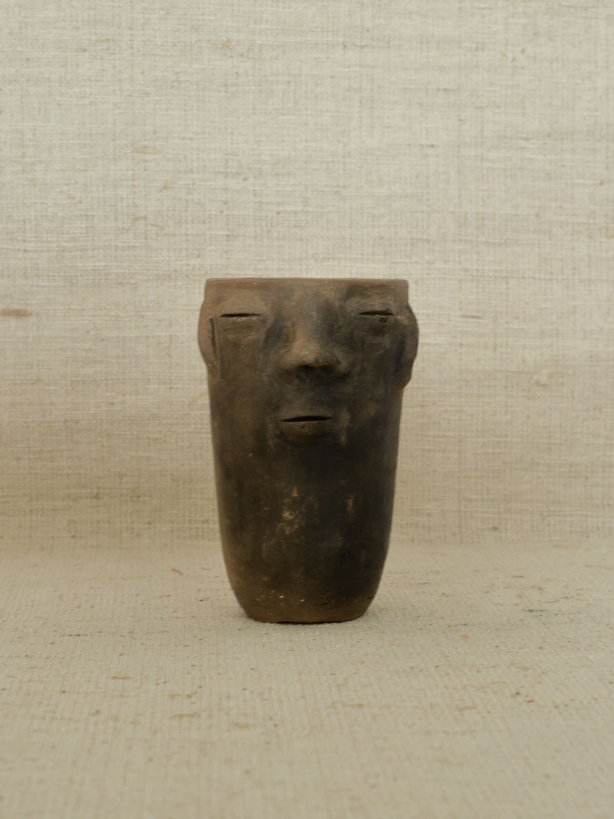 メキシコ 陶器 フェイス コップ