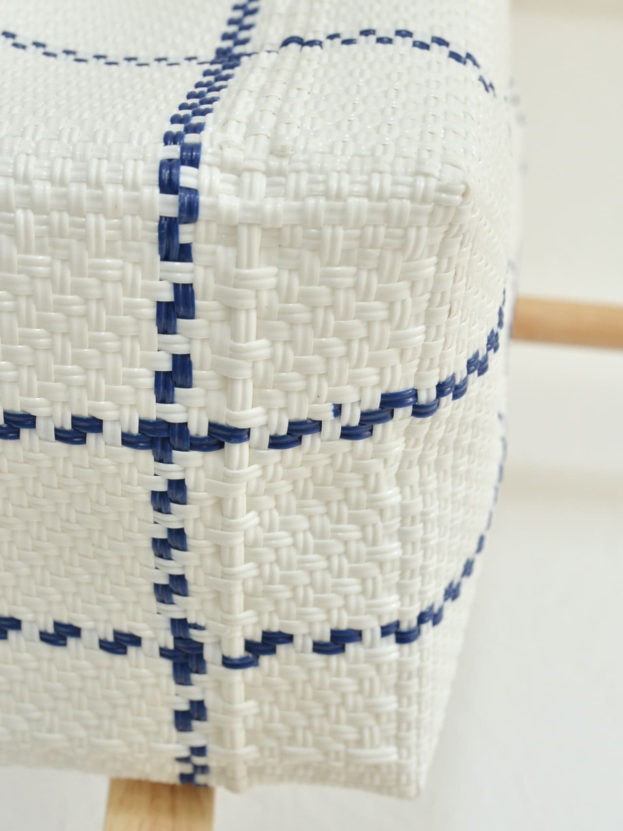 メキシコ メルカドバッグ ショルダー ホワイト×ブルー