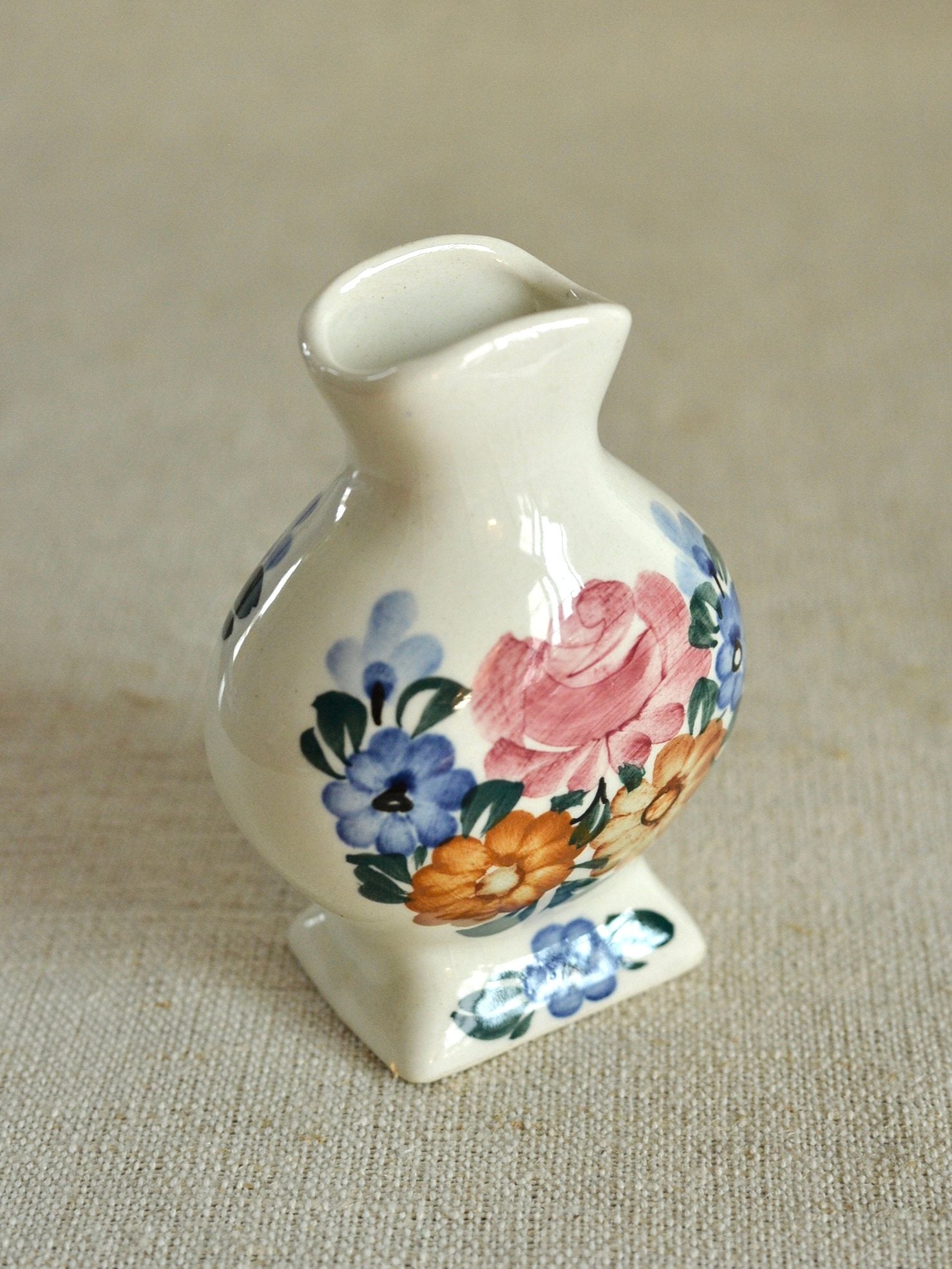 ヴィンテージ ヴウォツワヴェク陶器 フラワーベース