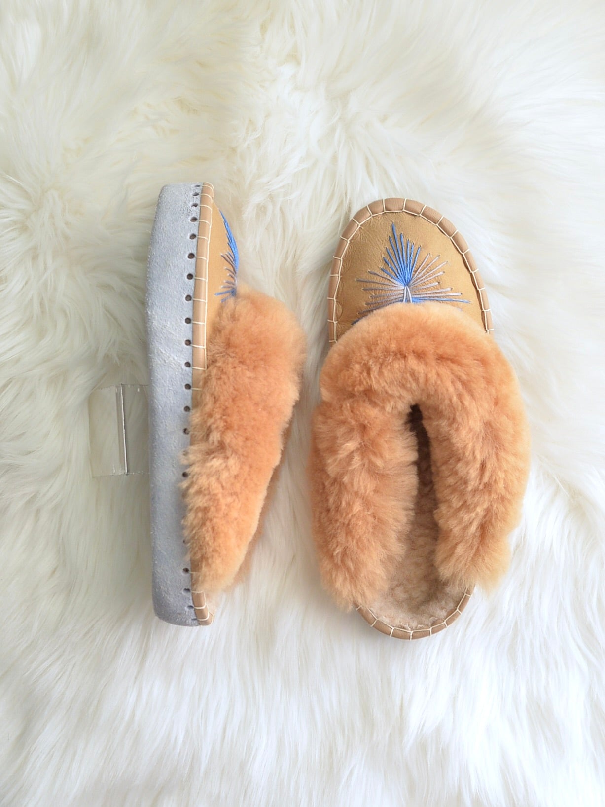 シープスキン ルームシューズ【スリッパタイプ】