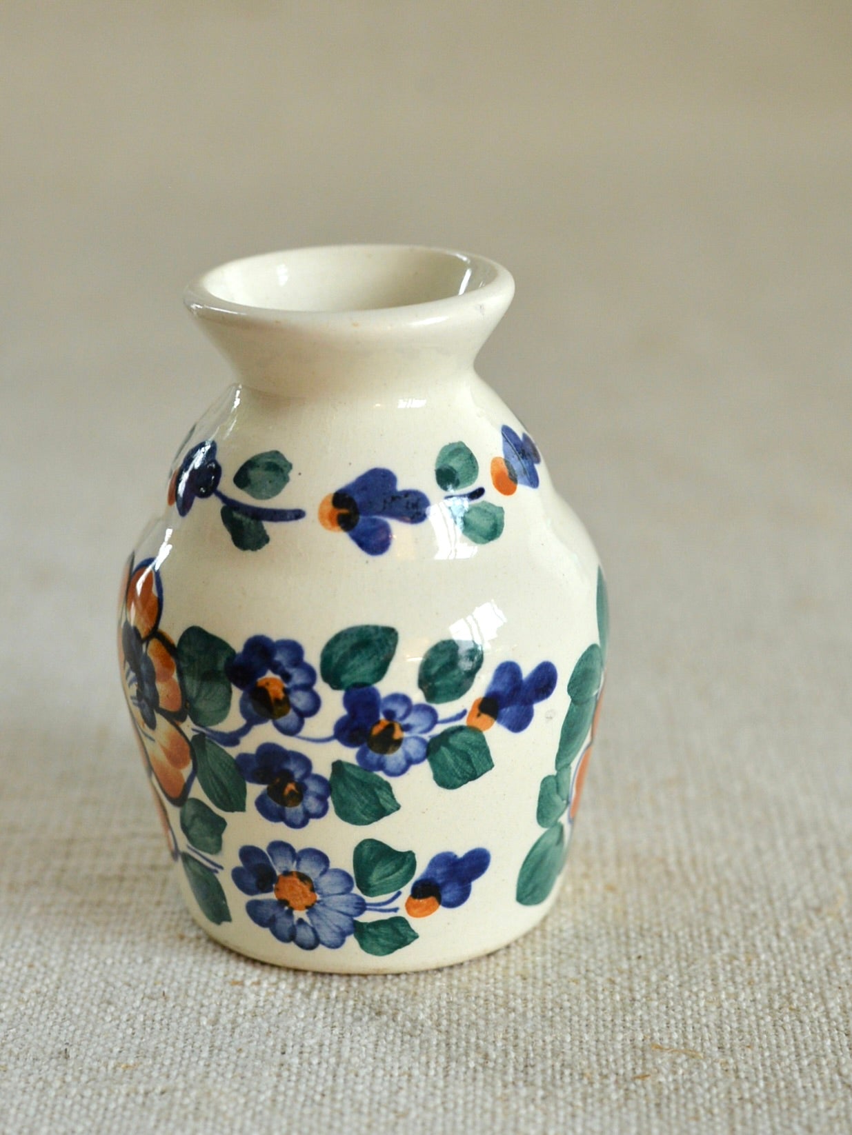 ヴィンテージ ヴウォツワヴェク陶器 ポット フラワーベース