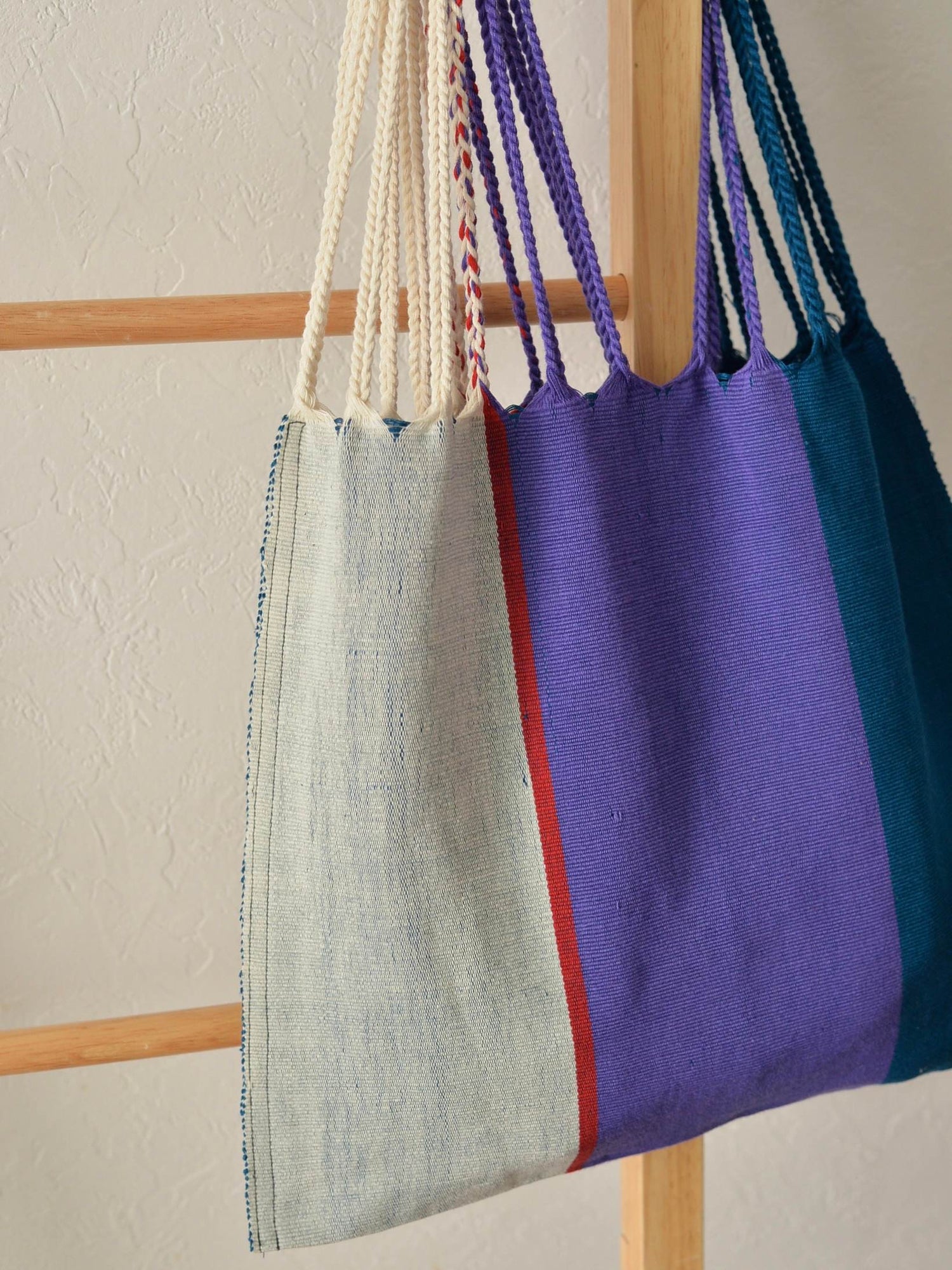 メキシコ ハンモックバッグ レザーハンドル