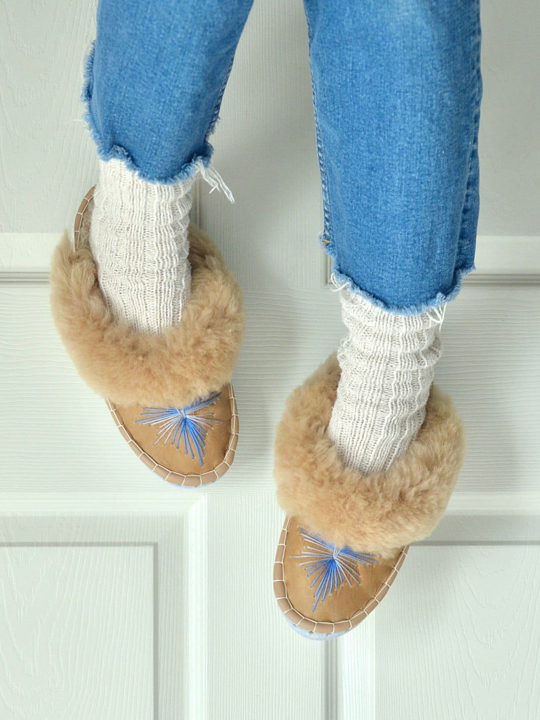 シープスキン ルームシューズ【スリッパタイプ】