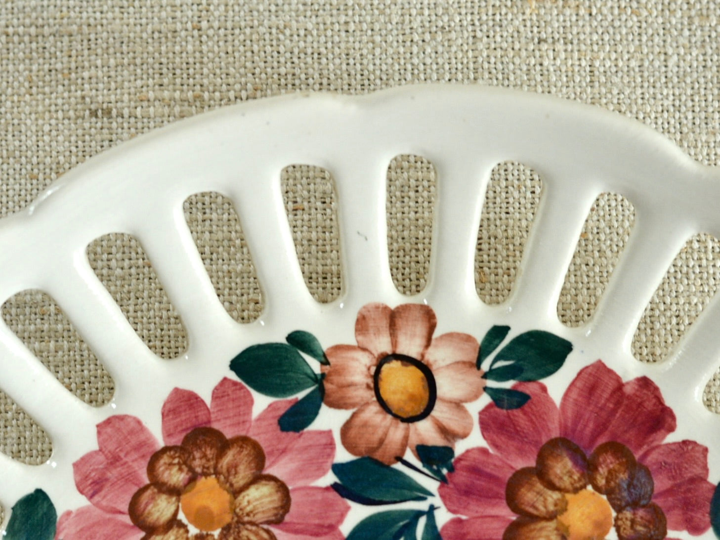 ヴィンテージ ヴウォツワヴェク陶器 プレート 壁掛け皿