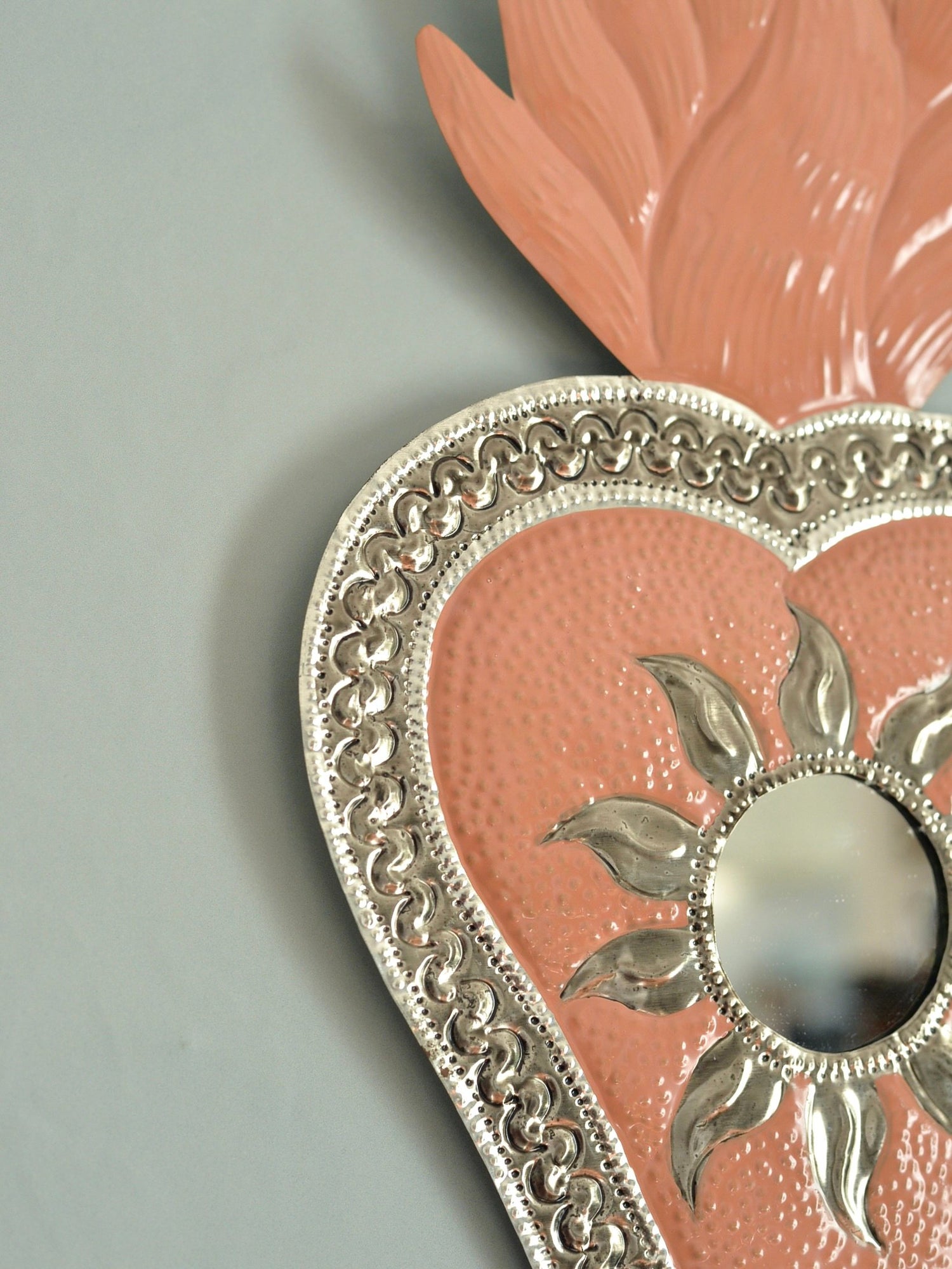 メキシコ ブリキ 壁掛けミラー オハラタ