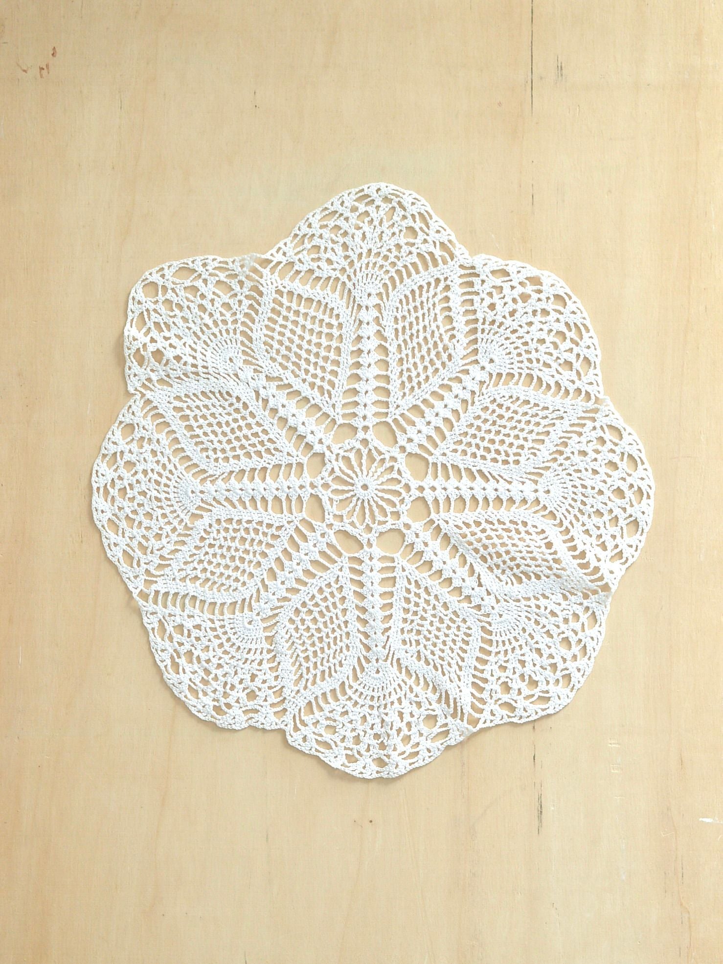 クロシェ レースドイリー 直径40cm