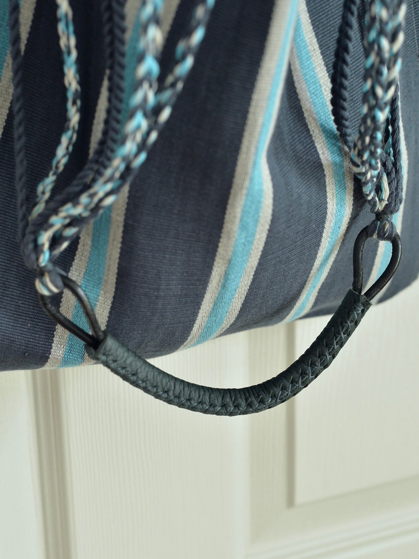 【残り1点】メキシコ ハンモックバッグ レザーハンドル