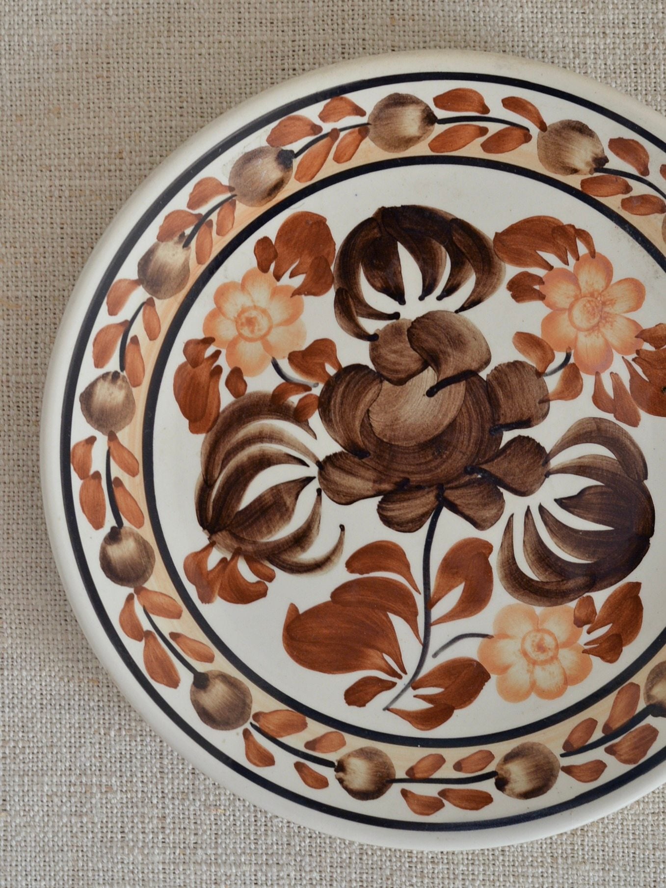 ヴィンテージ ヴウォツワヴェク陶器 プレート 小皿 壁掛け