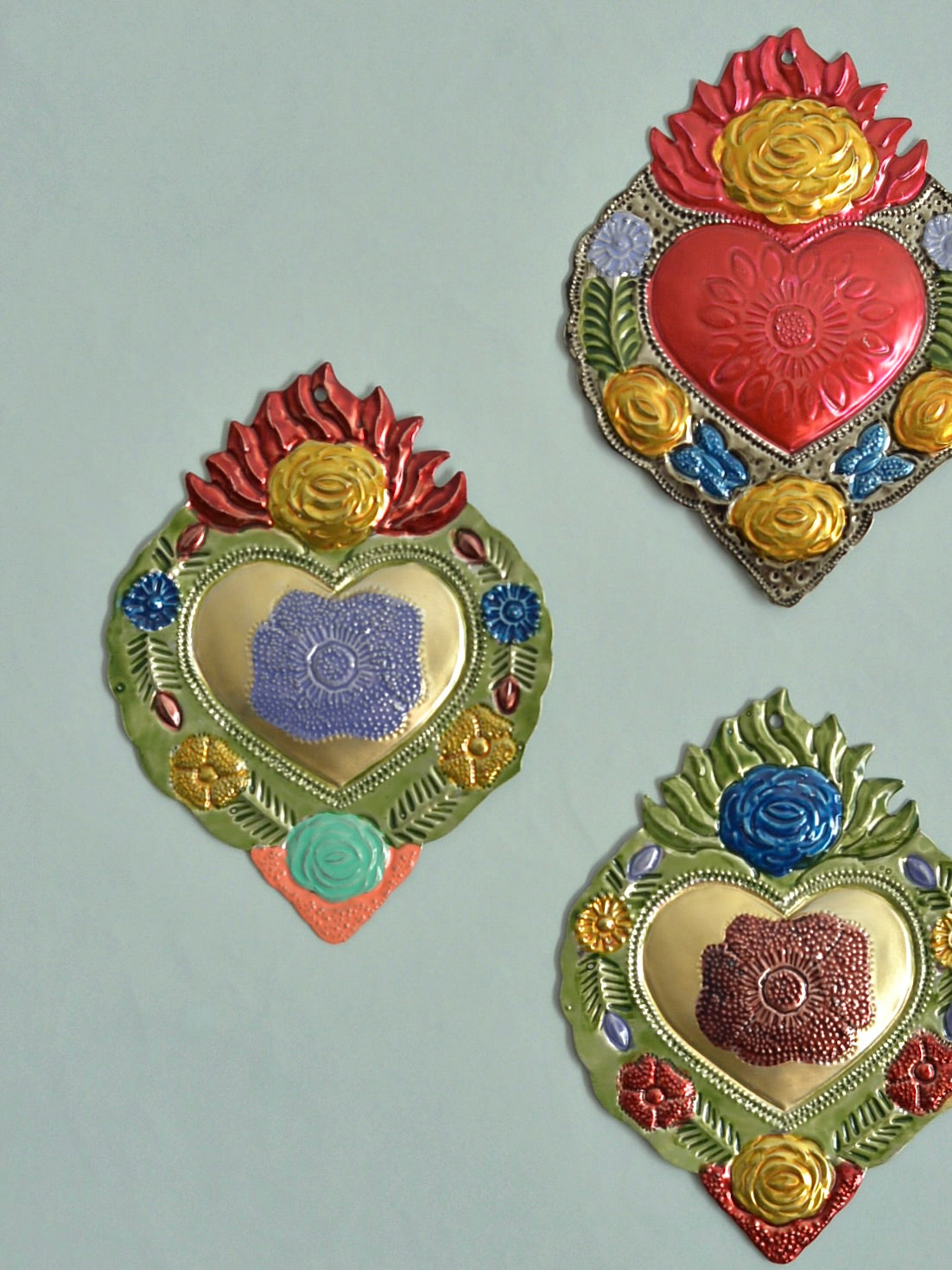 メキシコ ブリキ 壁掛けオーナメント オハラタ