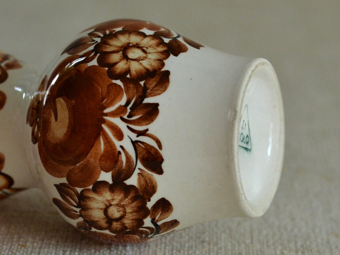 ヴィンテージ ヴウォツワヴェク陶器 ポット フラワーベース