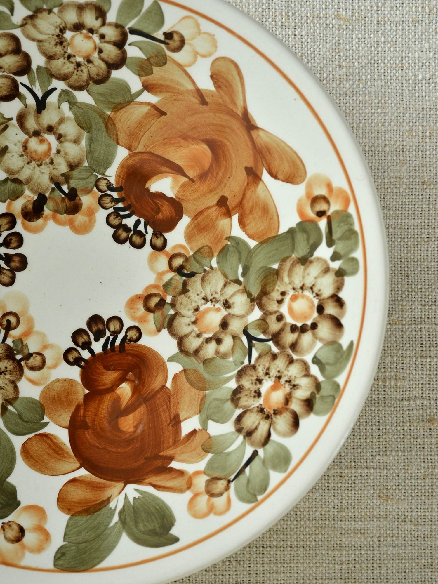 ヴィンテージ ヴウォツワヴェク陶器 中深皿 壁掛け