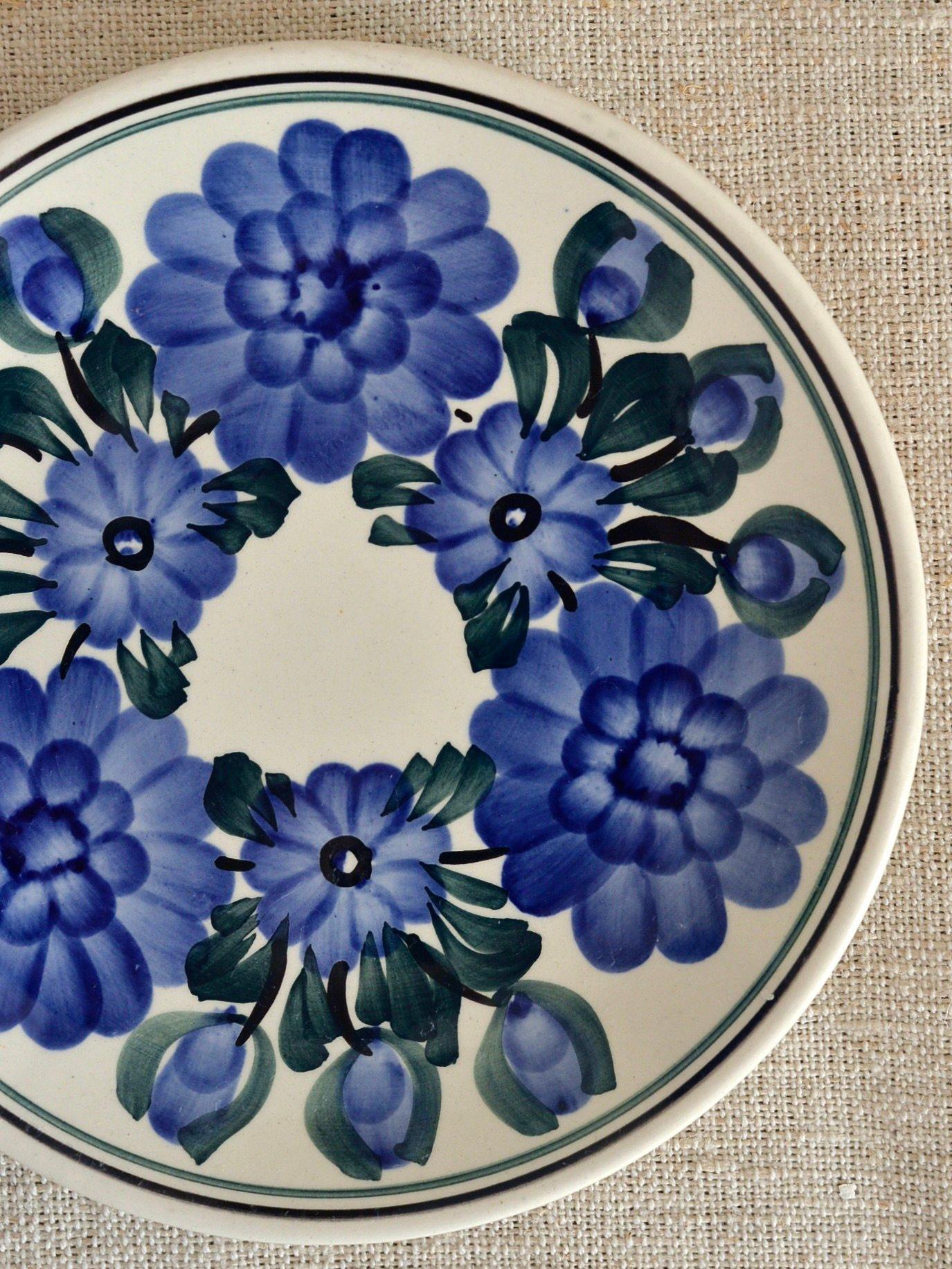 ヴィンテージ ヴウォツワヴェク陶器 プレート 小皿 壁掛け