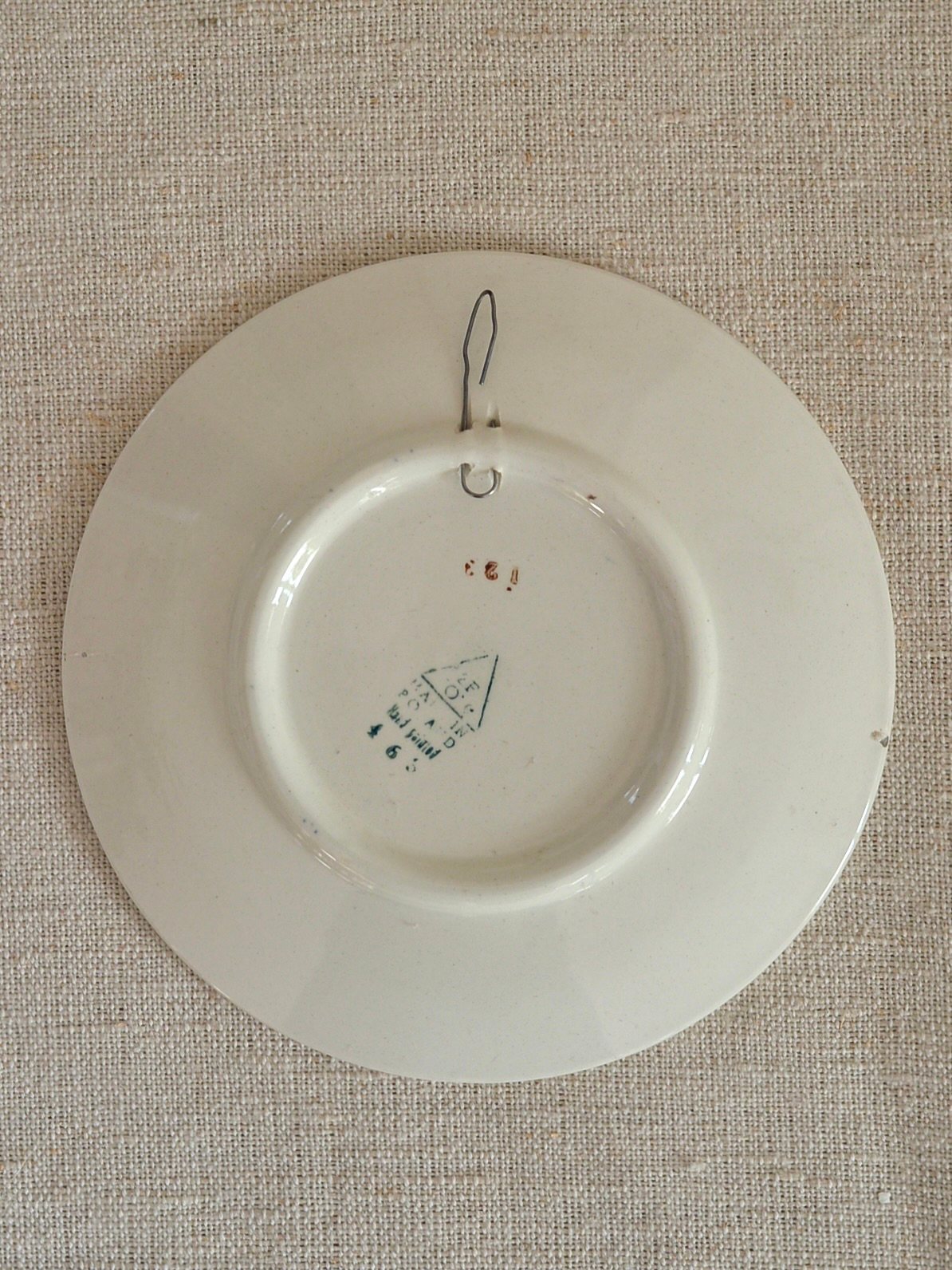 ヴィンテージ ヴウォツワヴェク陶器 プレート 小皿 壁掛け