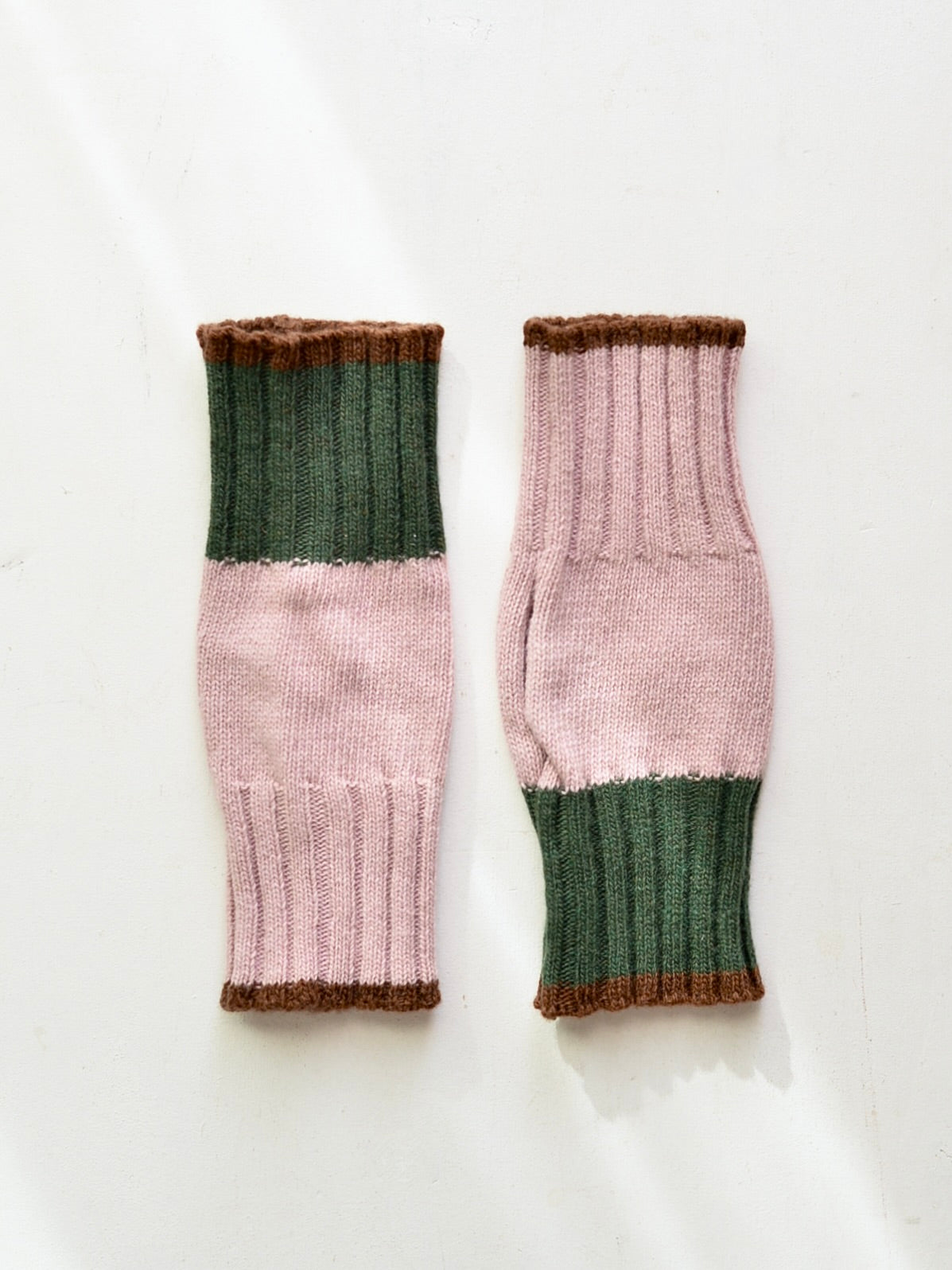 カシミヤブレンド ニット フィンガーレスグローブ ハンドウォーマー