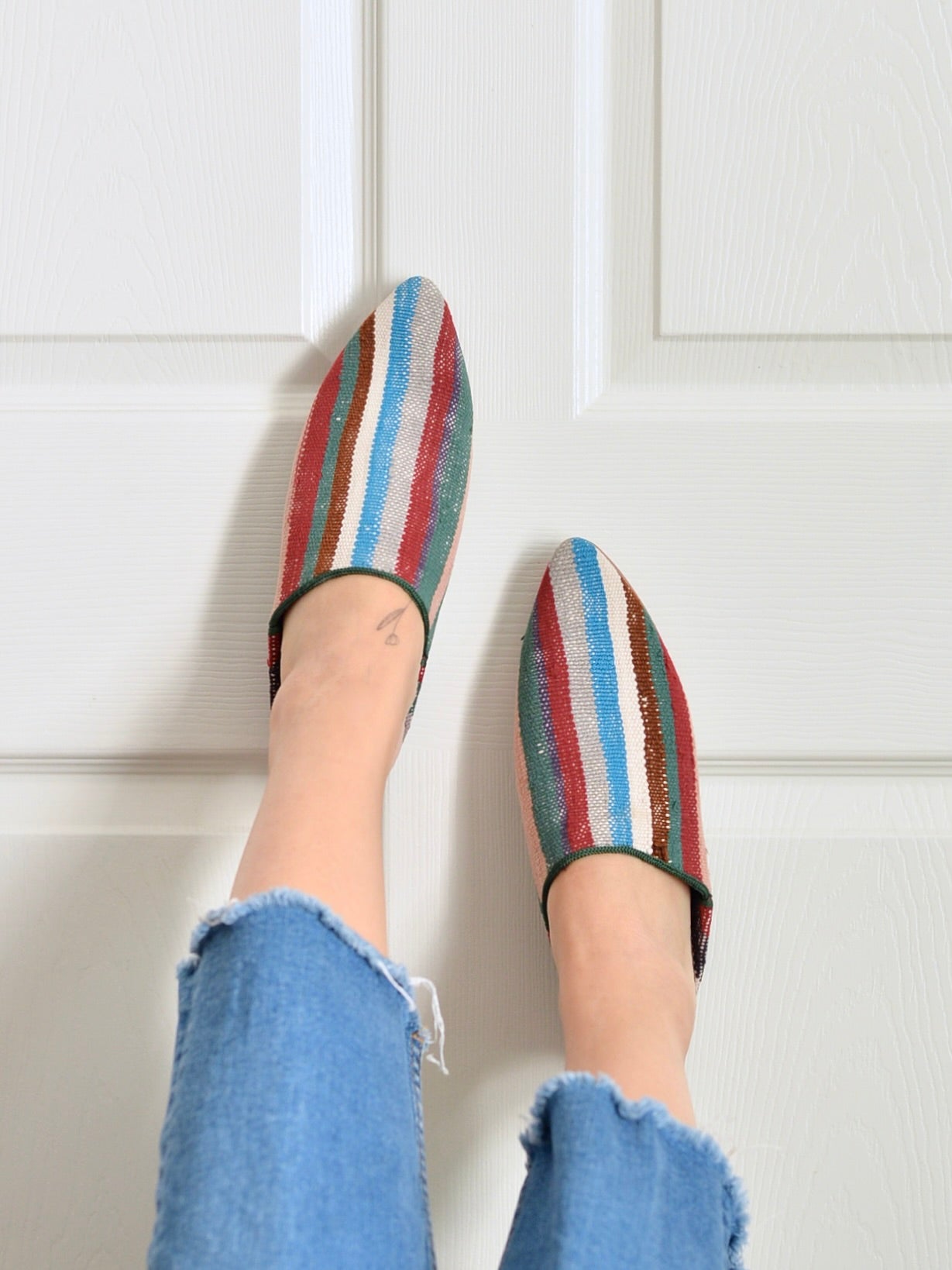 ヴィンテージHIKE 外履きバブーシュ(約24cm)