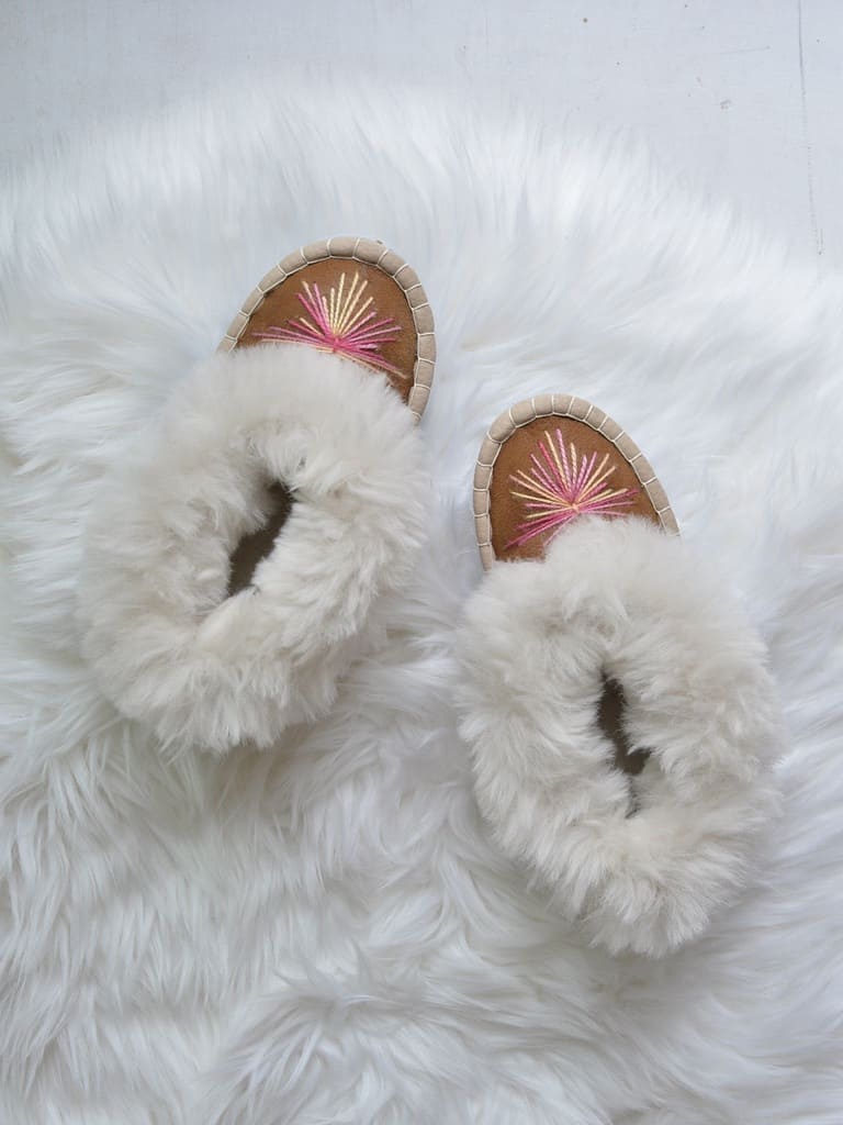 Kids シープスキン ルームシューズ (約21cm)