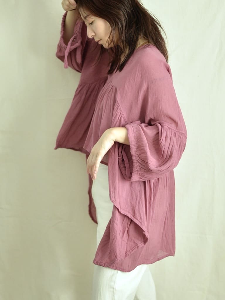 メキシココットン ギャザーブラウス Rosa