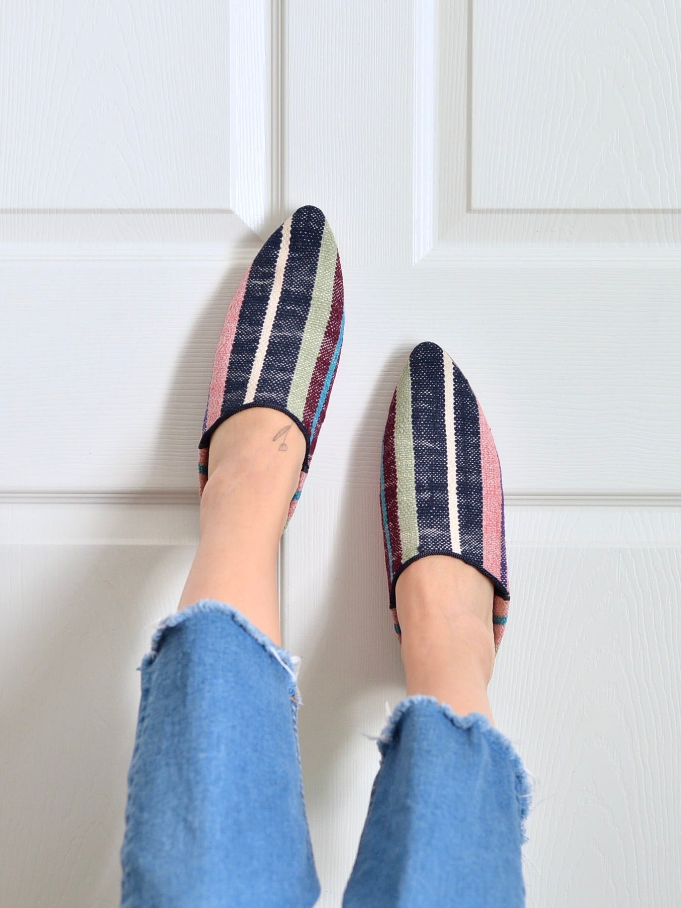 ヴィンテージHIKE 外履きバブーシュ(約24.5cm)