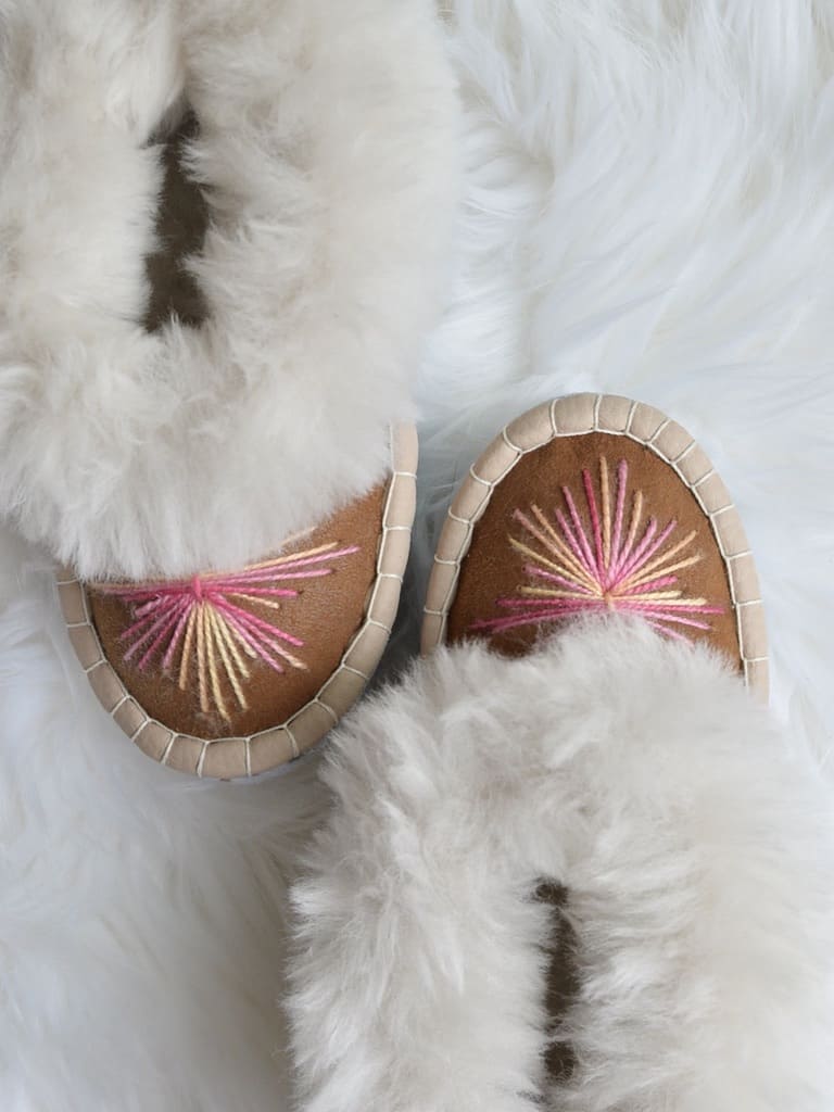 Kids シープスキン ルームシューズ (約21cm)