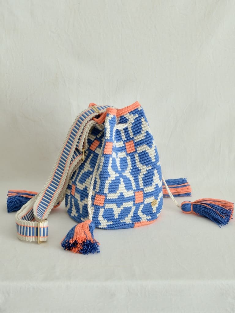 コロンビアのモチーラ 手編みハンドバッグ【ストラップ長さ調節】