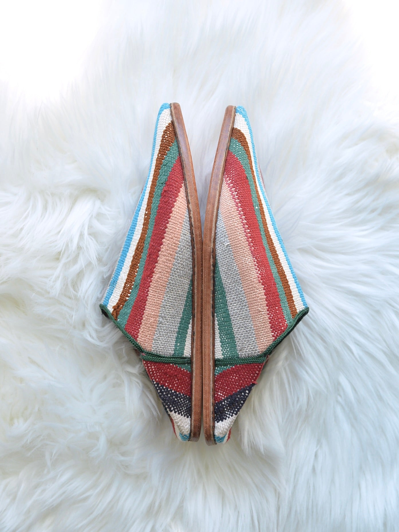 ヴィンテージHIKE 外履きバブーシュ(約24cm)