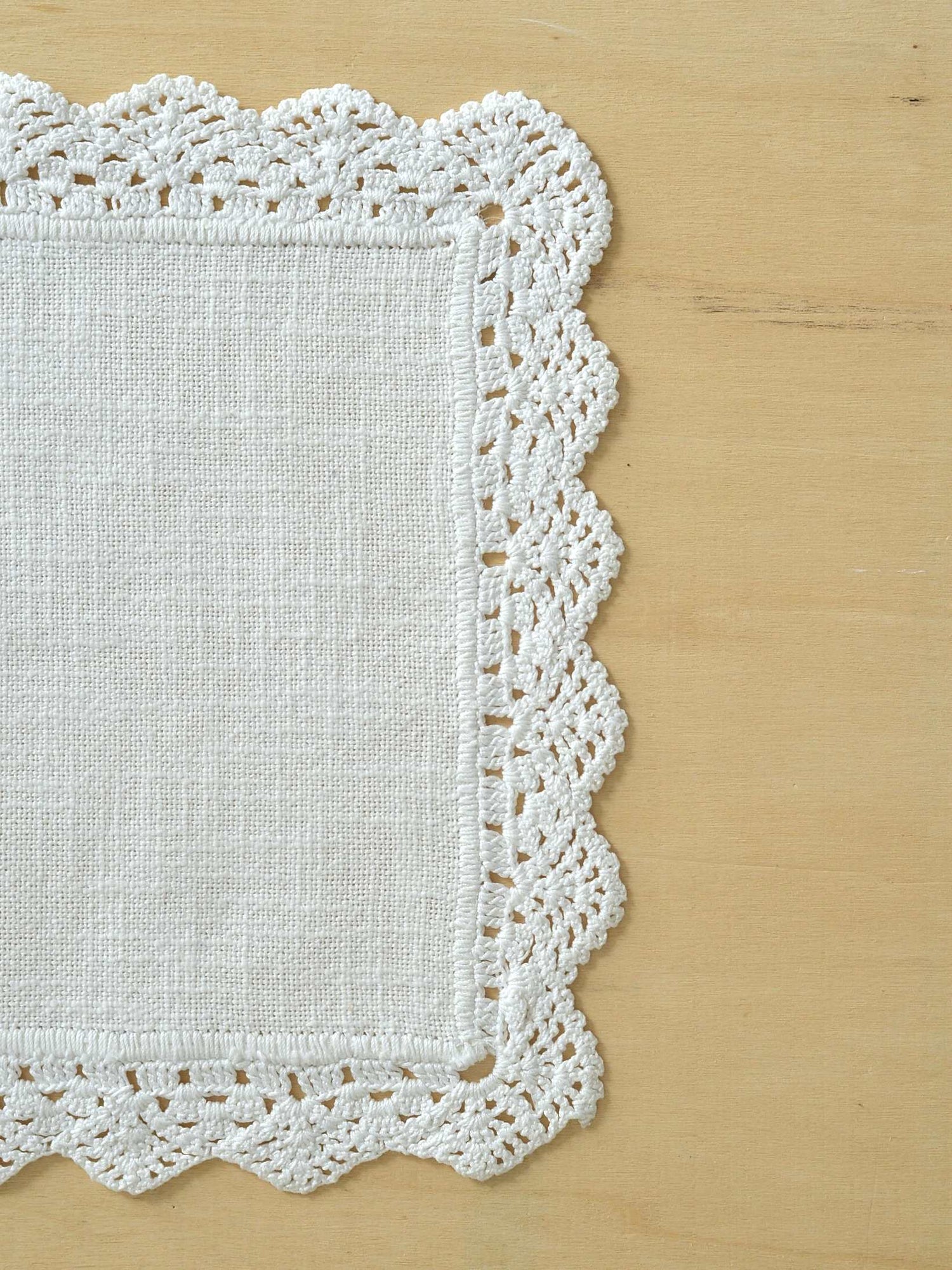 クロシェ レースクロス 25cm