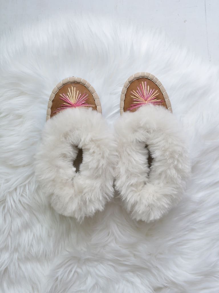 Kids シープスキン ルームシューズ (約21cm)