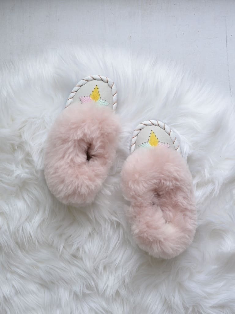 Kids シープスキン ルームシューズ (約17cm)