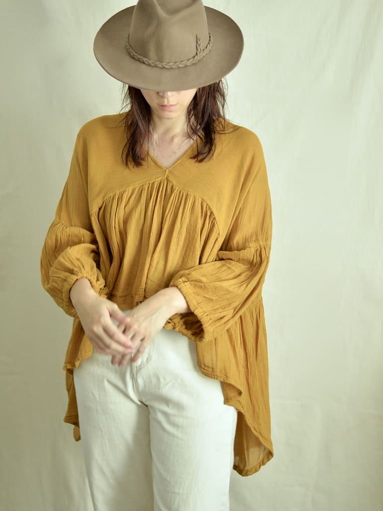 メキシココットン ギャザーブラウス Sol