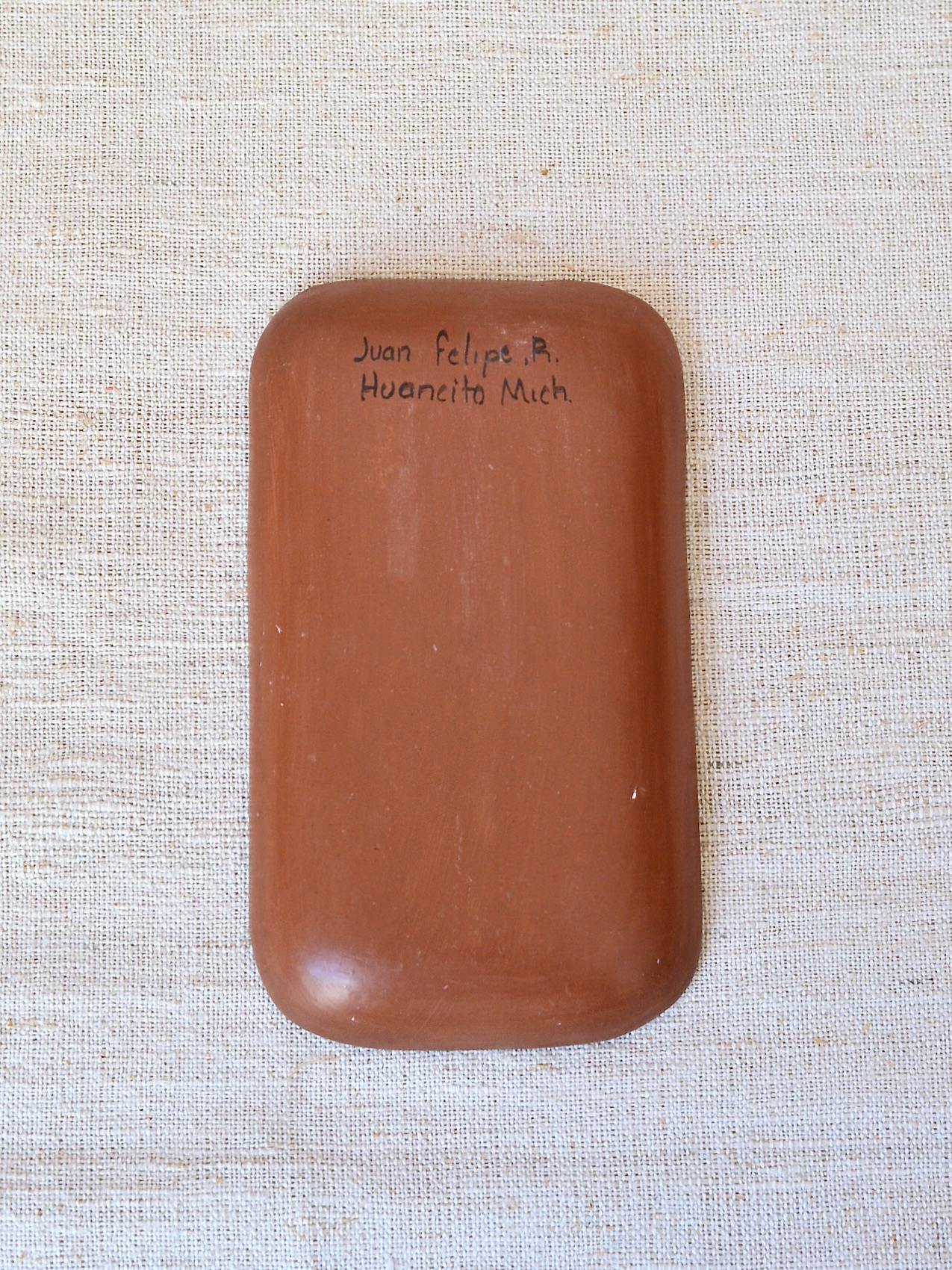 メキシコ 陶器 トレイ