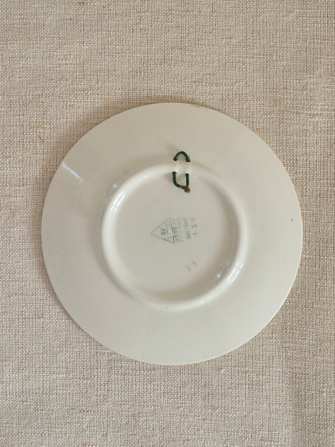 ヴィンテージ ヴウォツワヴェク陶器 プレート 小皿 壁掛け