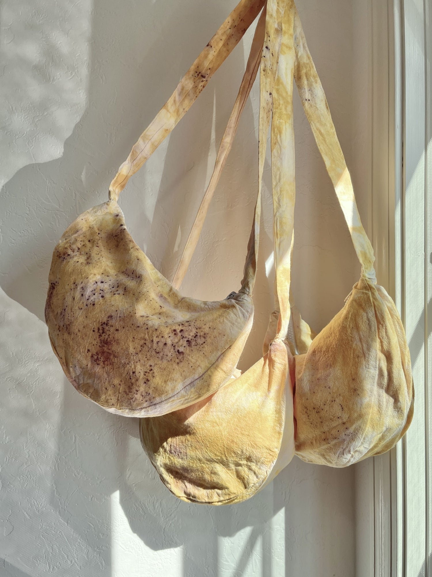 メキシコ 天然染め ボタニカルダイ ラウンドミニショルダーバッグ