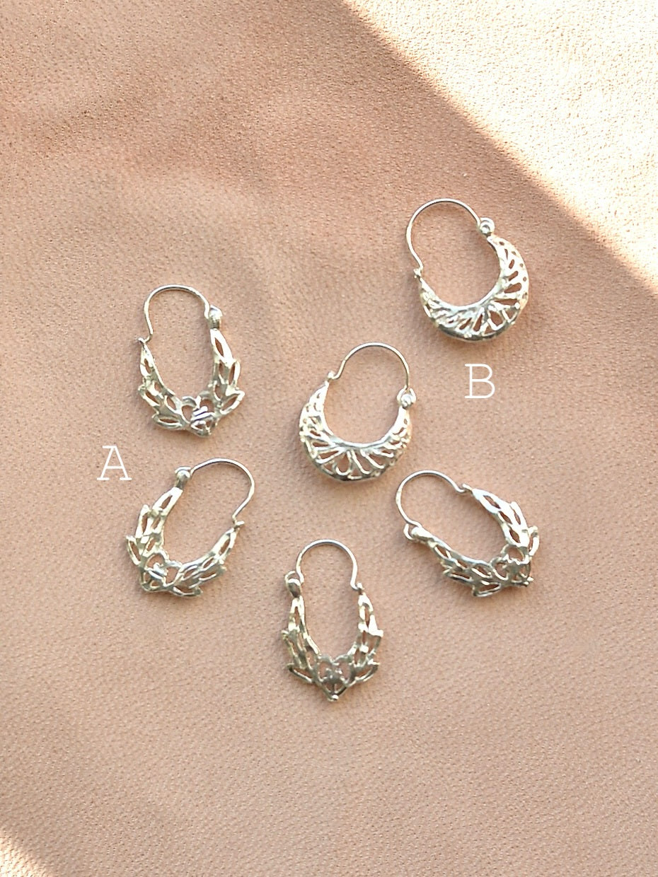 Mexican Silver925 透かしピアス