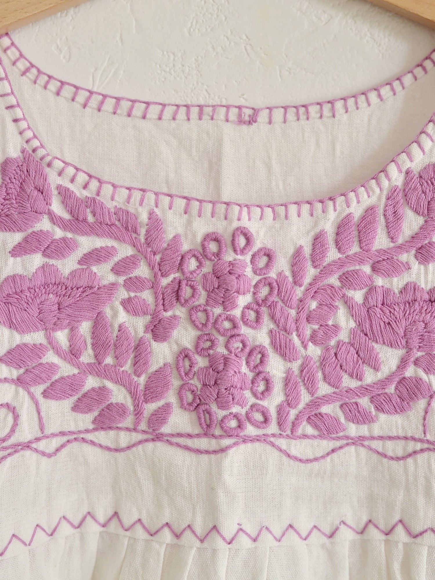 Kids メキシコ刺繍ワンピース ノースリーブ